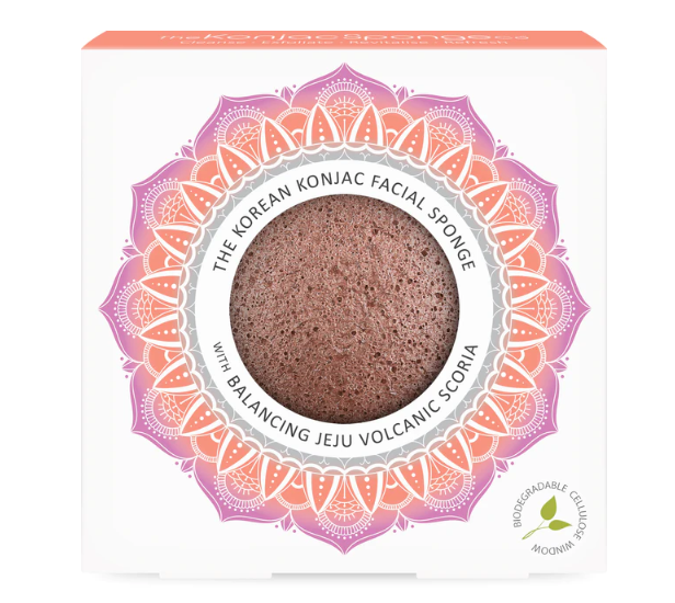 Esponja Konjac con Extractos de Rocas Volcánicas de Jeju para Piel Mixta