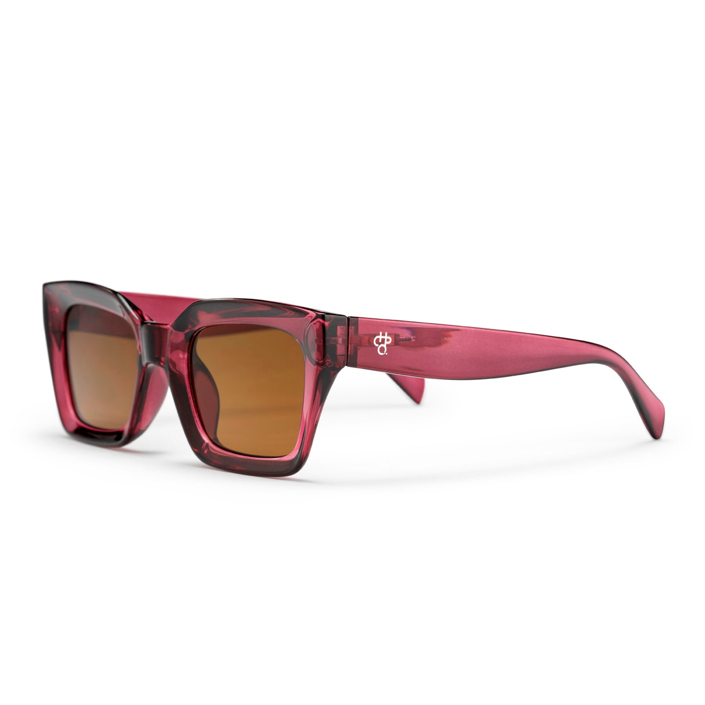 Lentes de Sol CHPO Marco Vino con Lente Marrón - Protección UV400 - Anna - Lateral