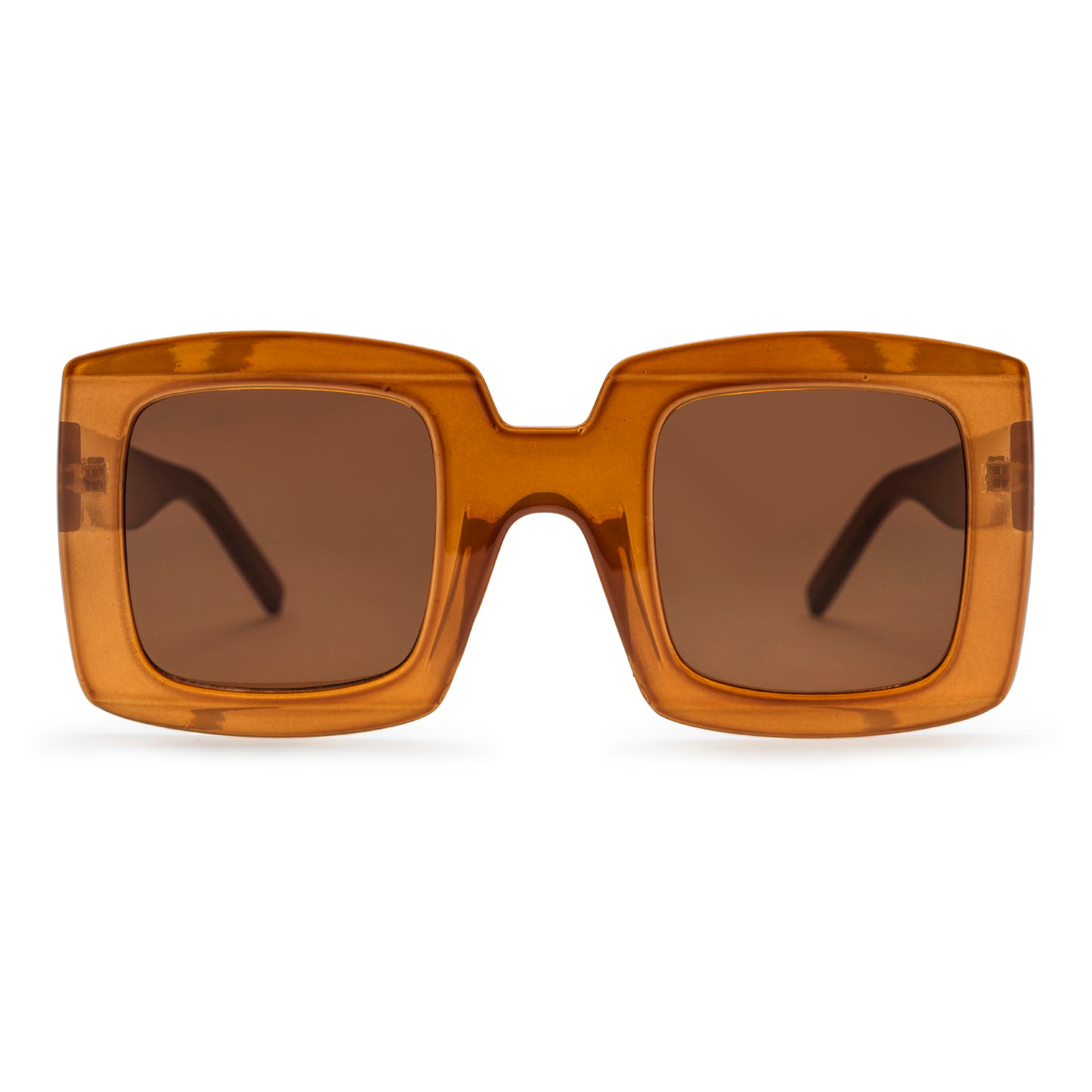 Lentes de Sol CHPO Bengan Marco Mostaza Lentes Marron - Protección UV400 - Sostenibles