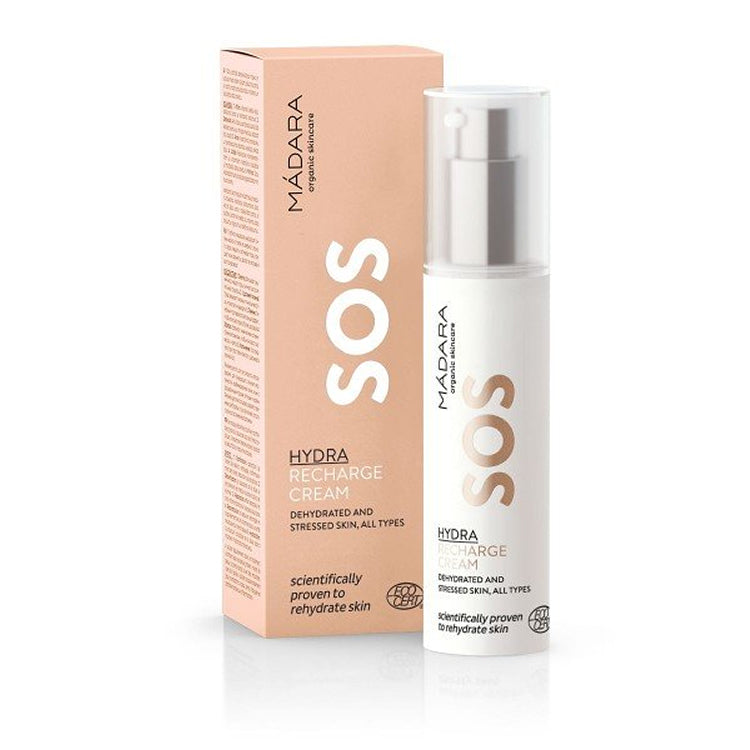 Crema Rehidratante SOS Hydra Recharge para Piel Seca y Estresada en Envase