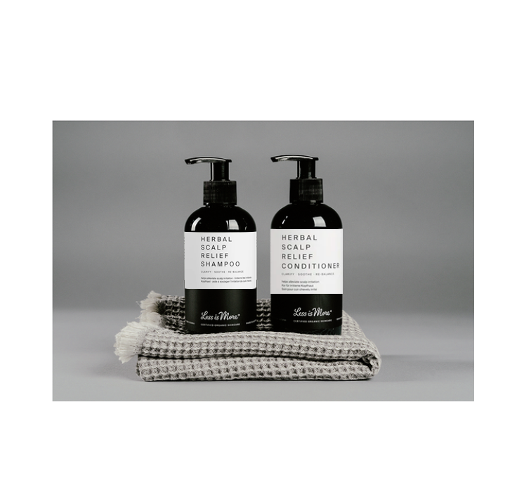 Botella de Herbal Scalp Relief Conditioner, tratamiento orgánico anti-caspa y alivio para cuero cabelludo irritado