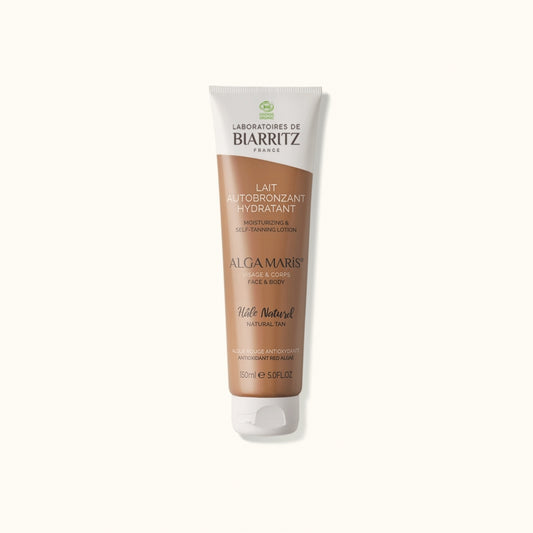 Leche Autobronceadora Orgánica para un Bronceado Dorado Natural en Rostro y Cuerpo