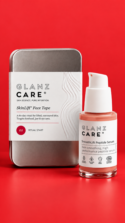 Night Lift Ritual de Glanz Care con SmoothLift Peptide Serum y SkinLift Face Tape