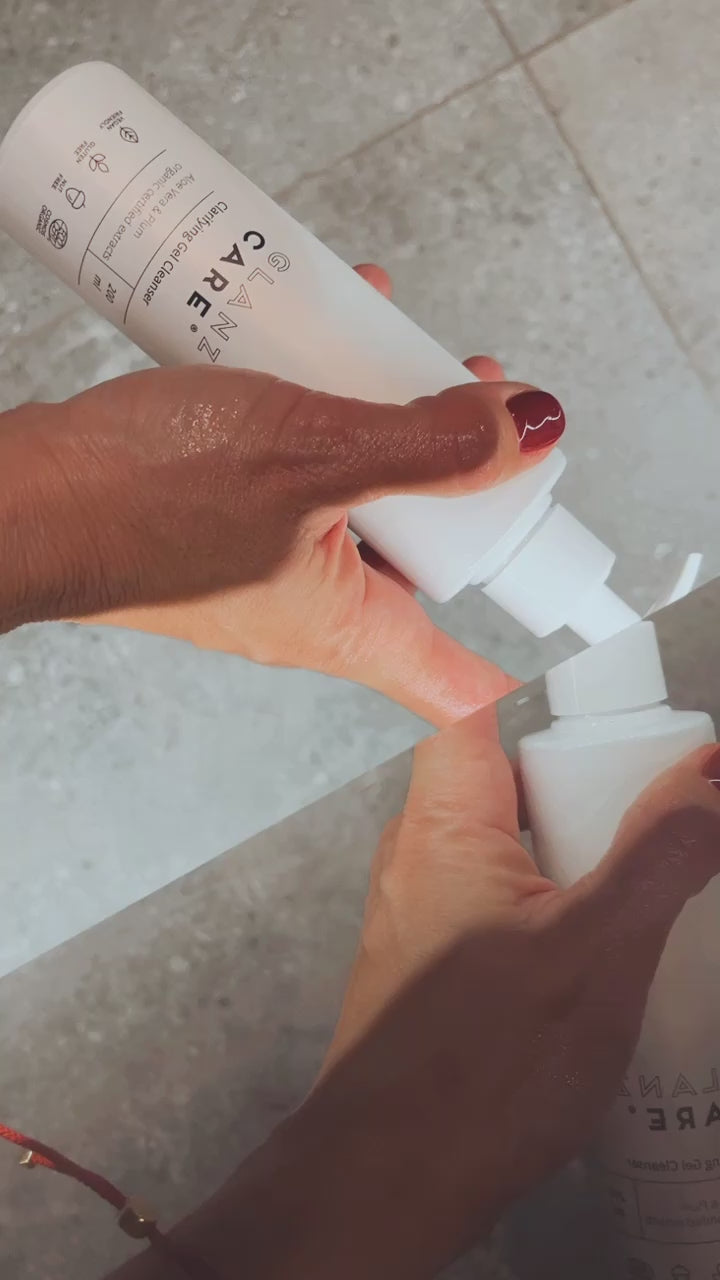 detalle del gel clarificante para la doble limpieza en costa rica 