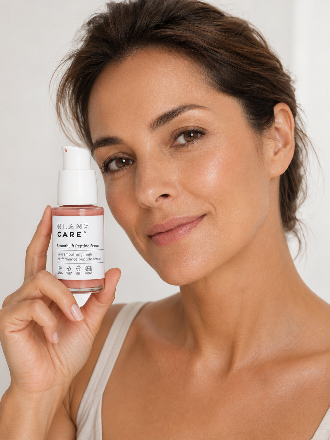 SmoothLift Peptide Serum de Glanz Care — sérum antiedad con péptidos biomiméticos para piel firme
